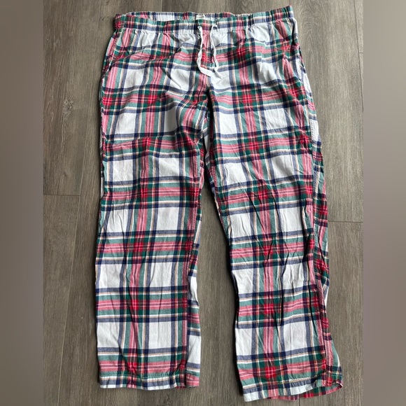 J. Crew Pajama Pants Mens XL Plaid Flannel Drawstring Lounge Sleepwear - Picture 1 of 4